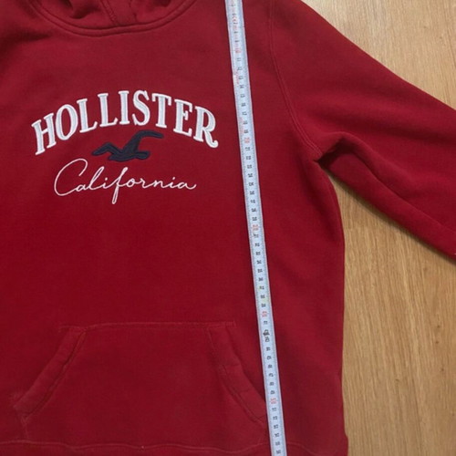 Hollister red women's hoodie almost new, size S