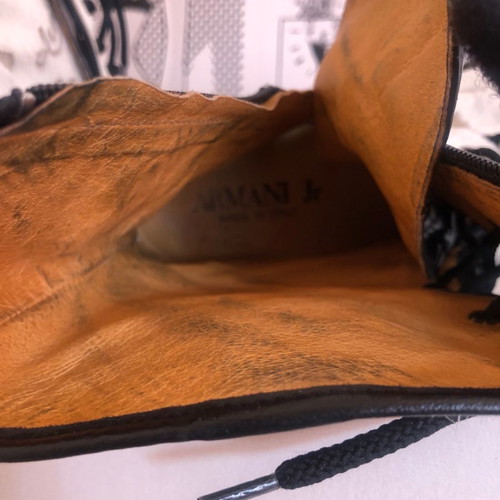 Armani Junior boots used kids size 37 white pony skin