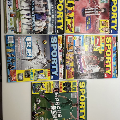 Sporty 2014 magazine set used, 5 issues without posters