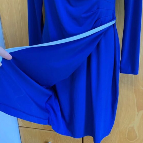 Calvin Klein dress like new, elastic, very fitted, blue