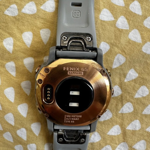Garmin Fenix 6S Sapphire rose gold used smartwatch