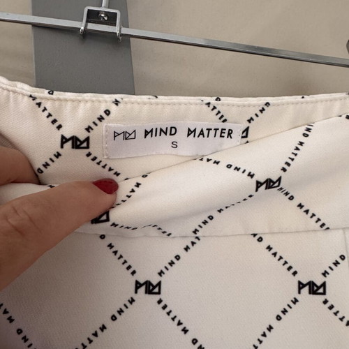 Mini skirt Mind Matter like new, black and white, size S