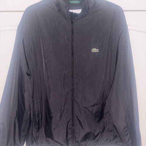 Lacoste Light Windbreaker Jacket New Black Size M
