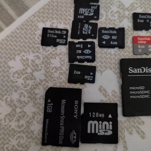 Memory cards, pack of 16