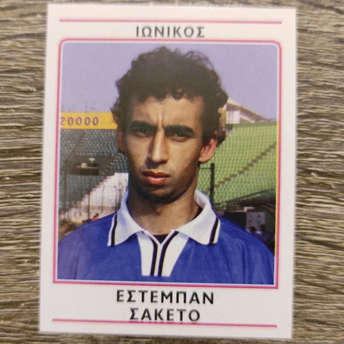 Panini Football Sticker 2002 like new, Esteban Saketo Ionikos