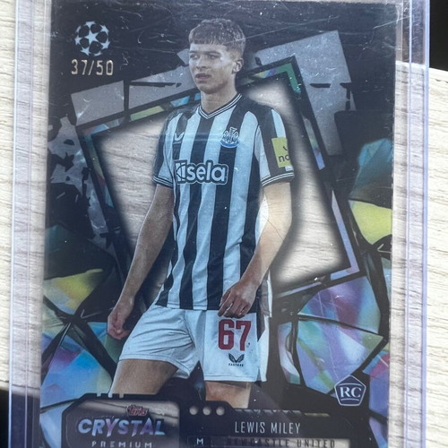 Topps Crystal Premium UEFA Lewis Miley Black Parallel RC like new