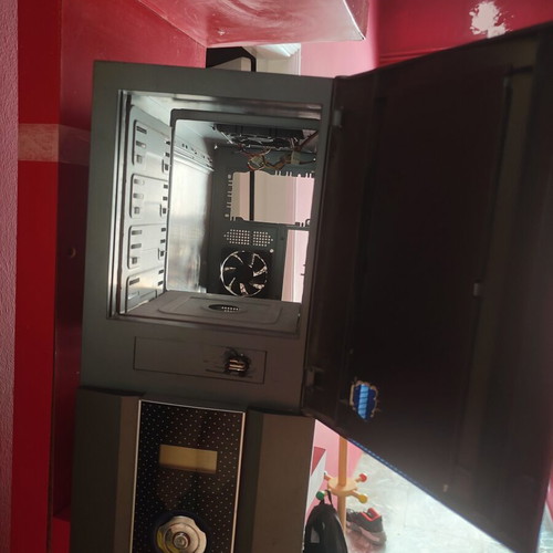Retro PC Case with LCD Display used, Midi Tower ATX