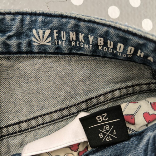 Funky Buddha high-waisted jeans like new, size S 36 8, blue