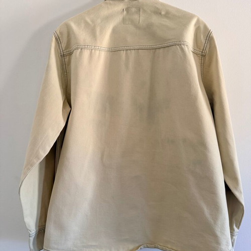 Overshirt shirt faded denim with pocket size Large used