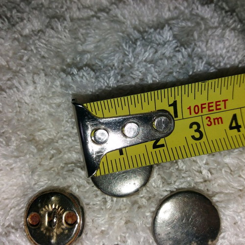 Metal buttons like new, set of 4 pieces