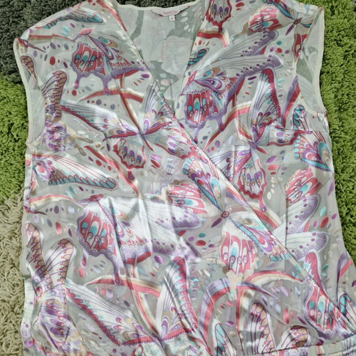 Matthew Williamson Butterfly tunic dress with silk fabric, like new, size XL
