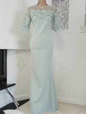 Lipsy London evening maxi dress turquoise new, size XS/S