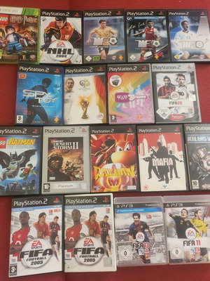 Video game pack used, 18 games for PS2 and PS3