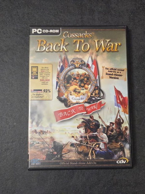 Cossacks: Back to War PC game used, 2002, English version
