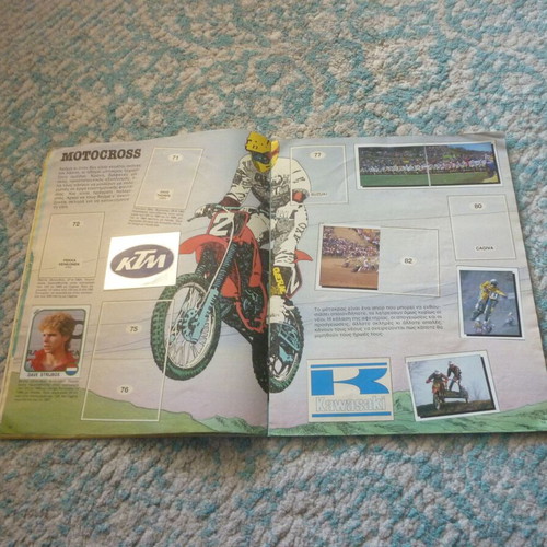 Motor Adventures Panini World Rally sticker album used