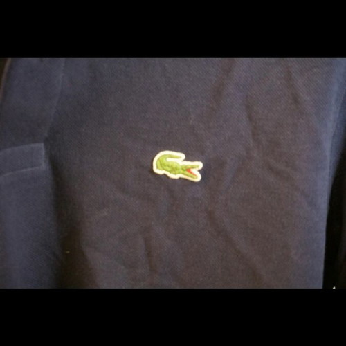 Lacoste long-sleeve polo shirt new, blue, size M