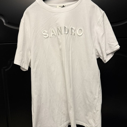 Sandro t shirt white, size L, worn lightly
