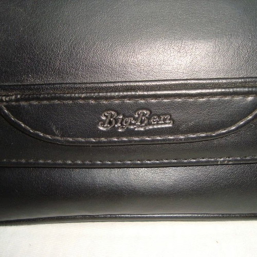 Big Ben pipe case for two pipes and tobacco, like new, genuine leather