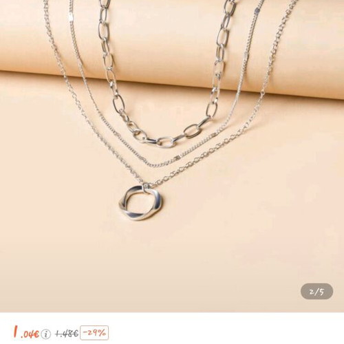 Silver necklace like new from Shein