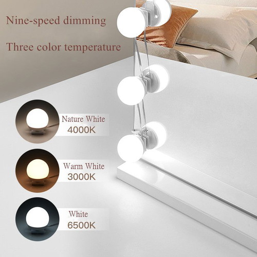 LED mirror lights for makeup 10 pcs USB with controller new
