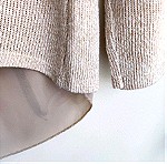  Ασύμμετρη πουλόβερ με φερμουάρ - One Size