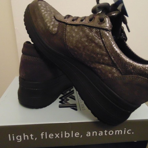 Imac women's shoes 100% leather new, gray, size 41