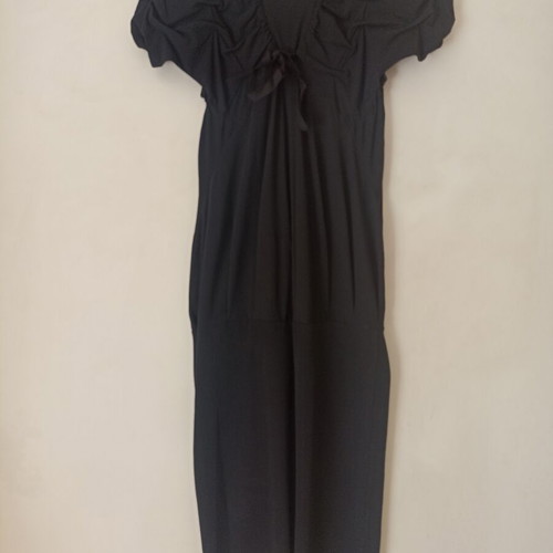 Marithe Francois Girbaud black midi dress