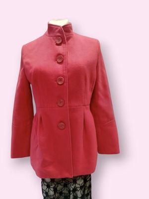 Γυναικείο ημιπαλτο μεταχειρισμένο, μέγεθος S, κόκκινο-ροζ