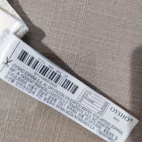 Oysho gray bra used with lace