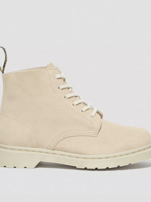 Dr. Martens 101 Mono Suede Boots new, beige, women's size 37
