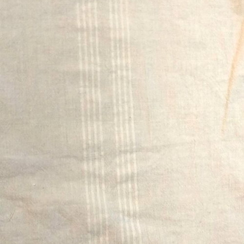 Vintage handmade cotton woven tablerunner with macramé and fringes like new