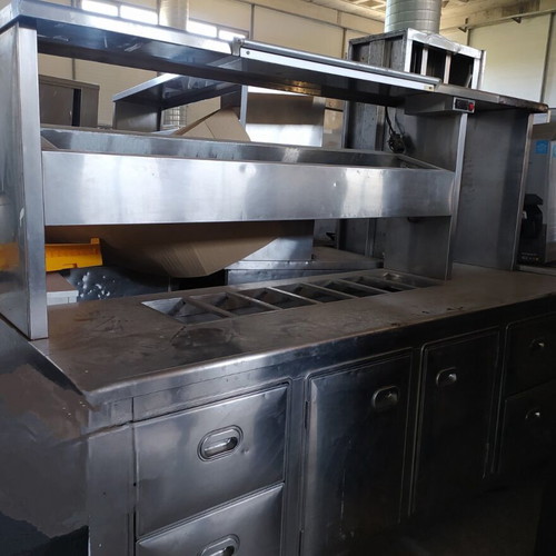 Kitchen refrigerators and counters inox like new