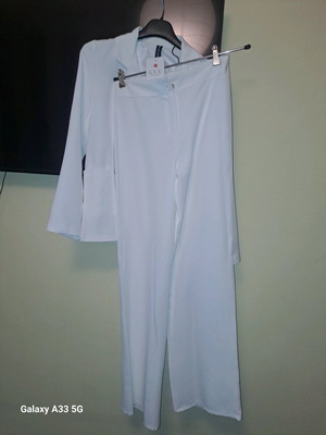 Women's suit set new, white, size S