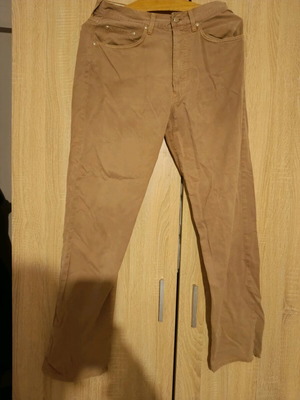 Men's pants like new, brown, 100% cotton