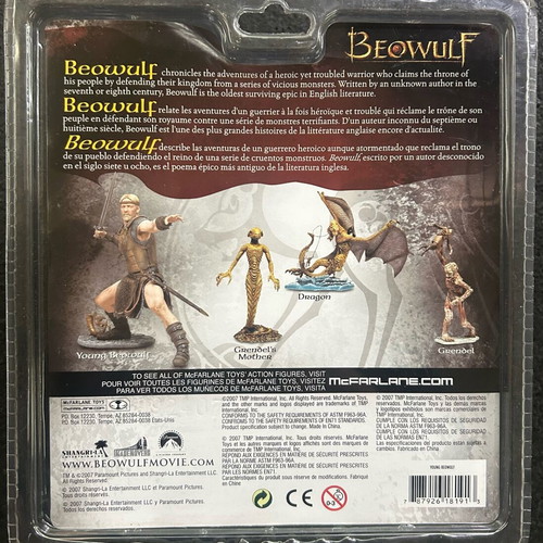 Young Beowulf action figure McFarlane’s Toys new, 7 inch, 2007
