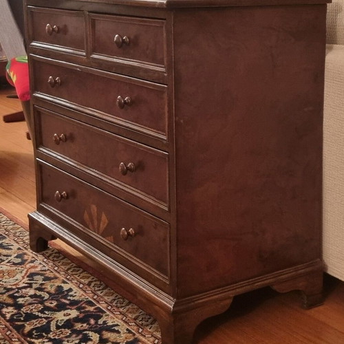 Vintage dresser used with three large and two small drawers