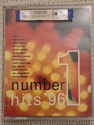 Number 1 Hits '96 double cassette used, pop