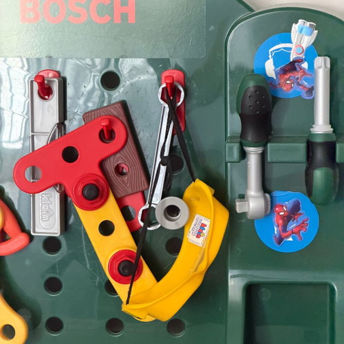 Bosch Kids Workbench used with tools