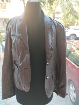 BSB leather jacket in like new condition brown XL