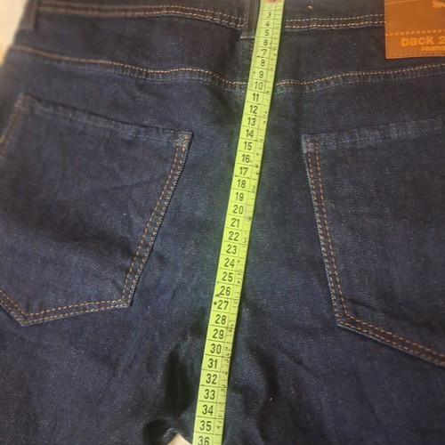 Back 2 Jeans women's slim fit dark blue jeans size L like new