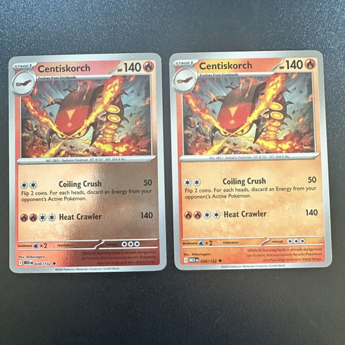 Centiskorch Mega Evolution Pokemon card 030/132 normal and reverse