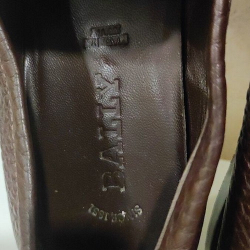 Bally leather moccasins, brown, size 35.5
