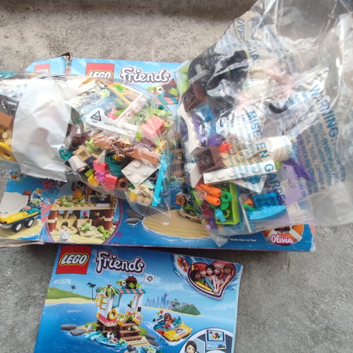 Lego Friends Beach & Rescue Set used, with original box and instructions
