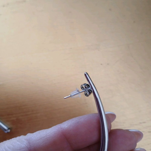 Stainless steel earrings new, silver