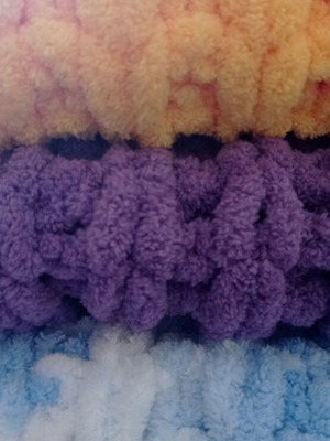 Handmade Alize Puffy half-double blanket made to order, hypoallergenic