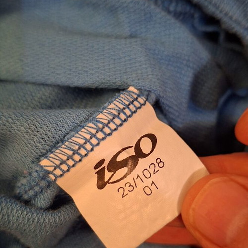 Iso women's cotton pants blue electric like new