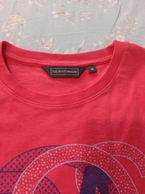 The Bostonians T-shirt M μεταχειρισμένο, μπλε και ροζ