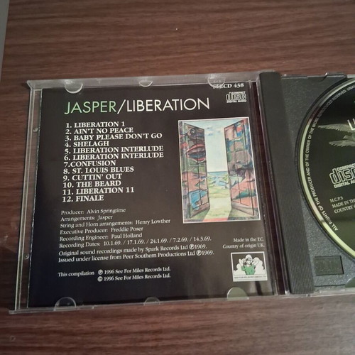 Jasper Liberation CD 1996 UK progressive rock like new