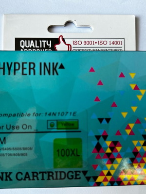 HyperInk yellow ink cartridge for Lexmark printer new