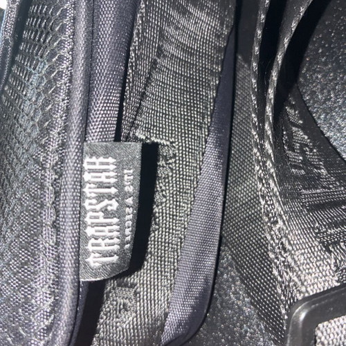 Trapstar London Crossbody Bag used, black with reflective logo